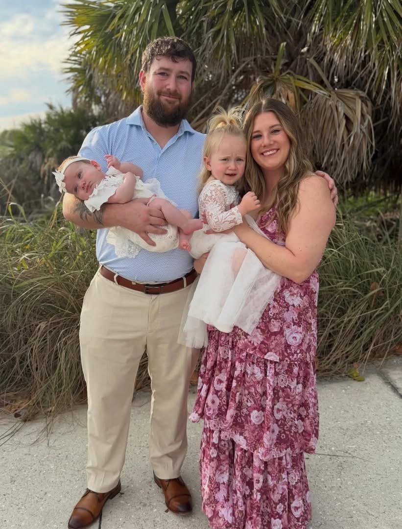 Tracie and Colin with their daughters Heidi Moon and Sadie Rae